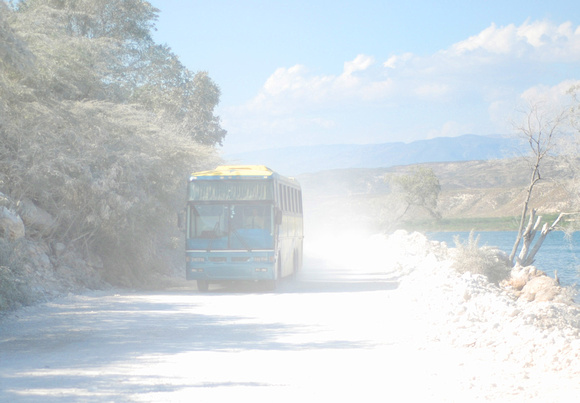 the road into Haiti