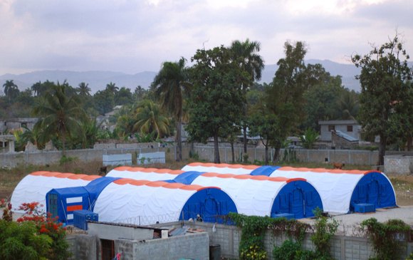 The Donated tent hospital that went into service shortly after we left.